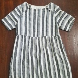 ace and jig striped button minidress